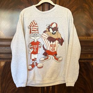 Vintage 1993 Bugs Bunny & Taz University of Texas Sweatshirt